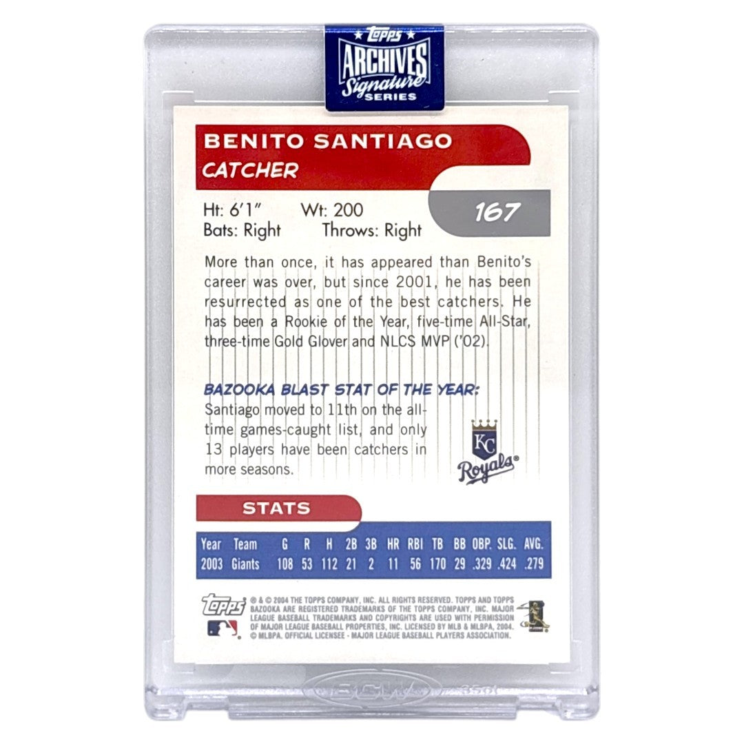 未開封品 TOPPS MLBカード BAZOOKA BENITO SANTIAGO KANSAS CITY ROYALS 1/1 #167 中古 IT1