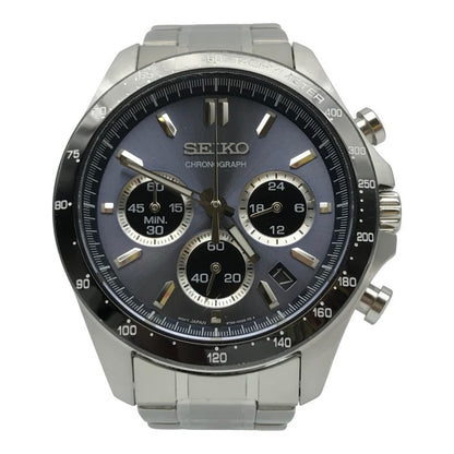 SEIKO セイコー スピリット 腕時計 メンズ アナログ クォーツ SS クロノグラフ SPIRIT CHRONOGRAPH シルバー 8T63-00D0 中古 T1