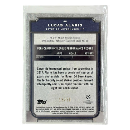 TOPPS サッカーカード MUSEUM COLLECTION LUCAS ALARIO BAYER 04 LEVERKUSEN /50 #42 中古 IT1