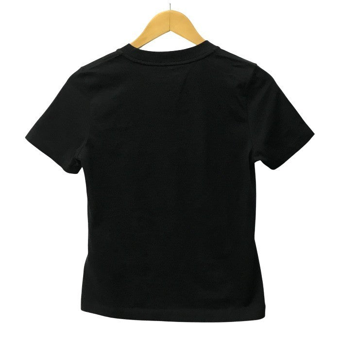 MONCLER モンクレール Tシャツ レディース 半袖 コットン ロゴ ラインストーン ブラック Sサイズ H20938C00016 中古 T1