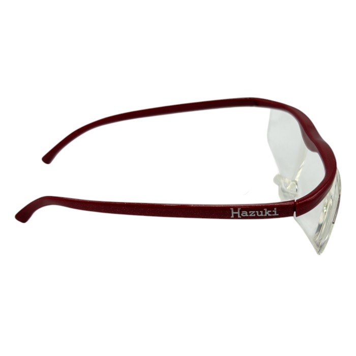 Hazuki ハズキルーペ ラージ 1.6倍 クリアレンズ レッド 拡大鏡 文字見やすい 中古 W４