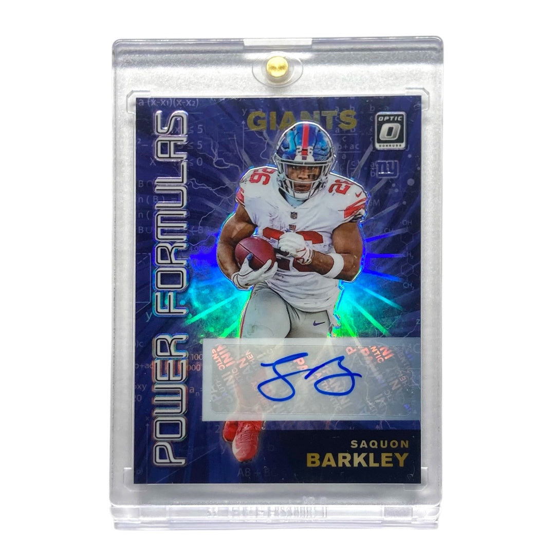 PANINI NFLカード DONRUSS OPTIC SAQUON BARKLEY GIANTS 09/10 #PF-9 中古 IT2