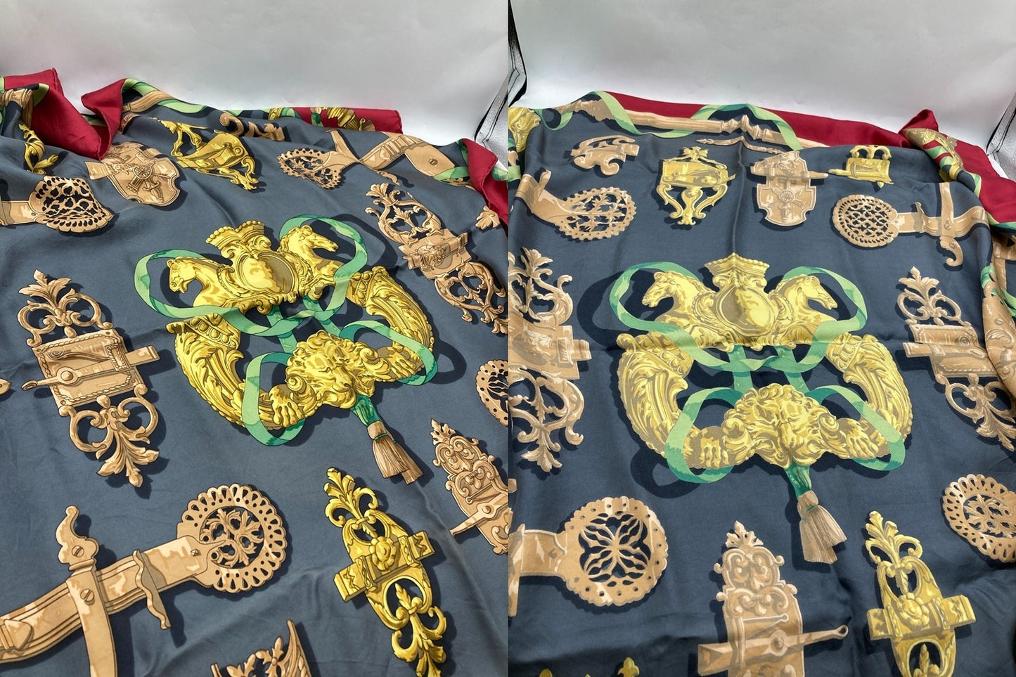 HERMES エルメス カレ90 FERRONNERIE 鉄細工 中古 D4