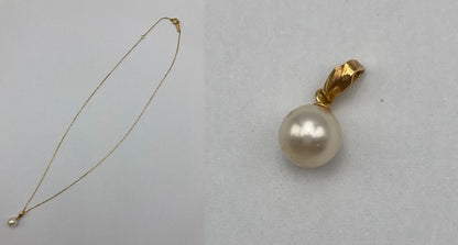 K18 パール ネックレス 中古 D4
