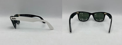 Ray-Ban レイバン WAYFARER ウェイファーラー サングラス RB2140 956 サイズ50 ホワイト/ブラック 中古 D4