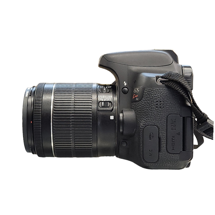 Canon キヤノン EOS kiss X8i レンズキット AFデジタル一眼レフカメラ ブラック 2420万画素 中古 T1