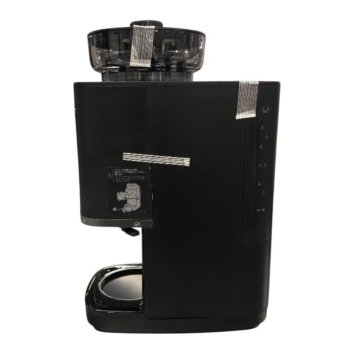 siroca シロカ コーン式 全自動コーヒーメーカー カフェばこPRO ブラック 2~6杯 ガラスサーバー ミル 保温 SC-C251 中古 T1