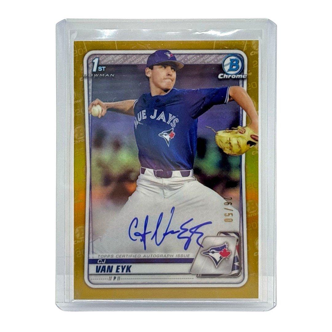 TOPPS MLBカード BOWMAN CHROME 1ST CJ VAN EYK TORONTO BLUE JAYS /50 #CDA-CV 中古 IT1