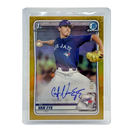 TOPPS MLBカード BOWMAN CHROME 1ST CJ VAN EYK TORONTO BLUE JAYS /50 #CDA-CV 中古 IT1