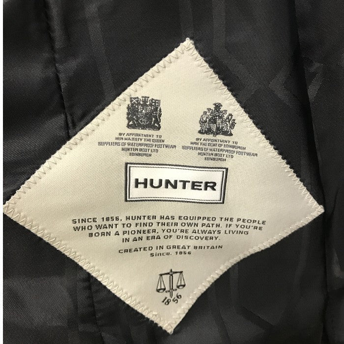 HUNTER ハンター ダウンジャケット レディース 冬 ファー ブラック XSサイズ 中古 N1