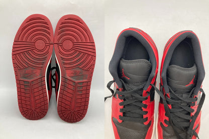 [ナイキ] NIKE AIR JORDAN 1 LOW エア ジョーダン 1 ロー スニーカー 553558-606 バーシティレッド サイズ28.5cm 中古 D4