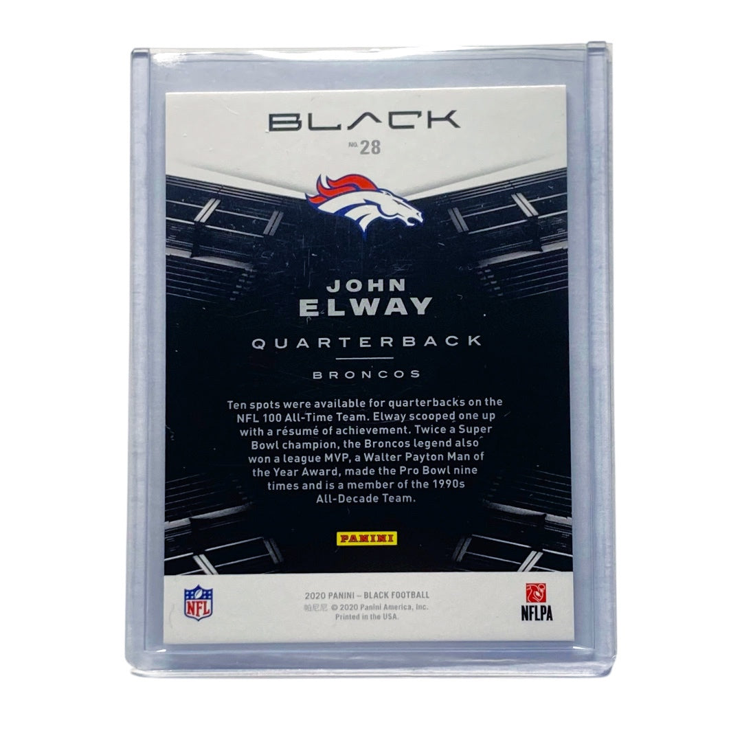 PANINI NFLカード BLACK JOHN ELWAY BRONCOS 40/99 #28 中古 IT2