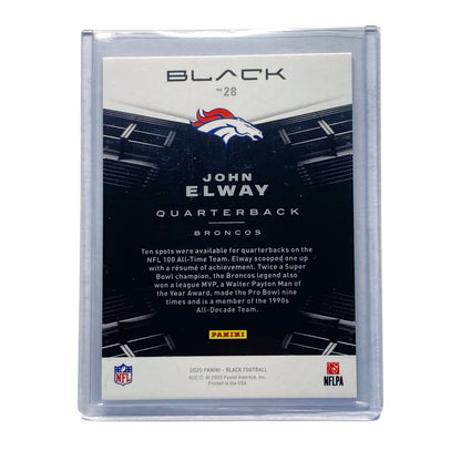 PANINI NFLカード BLACK JOHN ELWAY BRONCOS 40/99 #28 中古 IT2