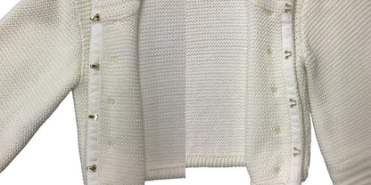 EPOCA エポカ 綿混ニット ジャケット KUB32-855-01 40 アウター レディース ホワイト 秋 冬 春 中古 W1