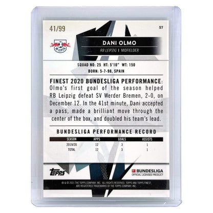 TOPPS サッカーカード FINEST DANI OLMO LEIPZIG /99 #57 中古 IT1