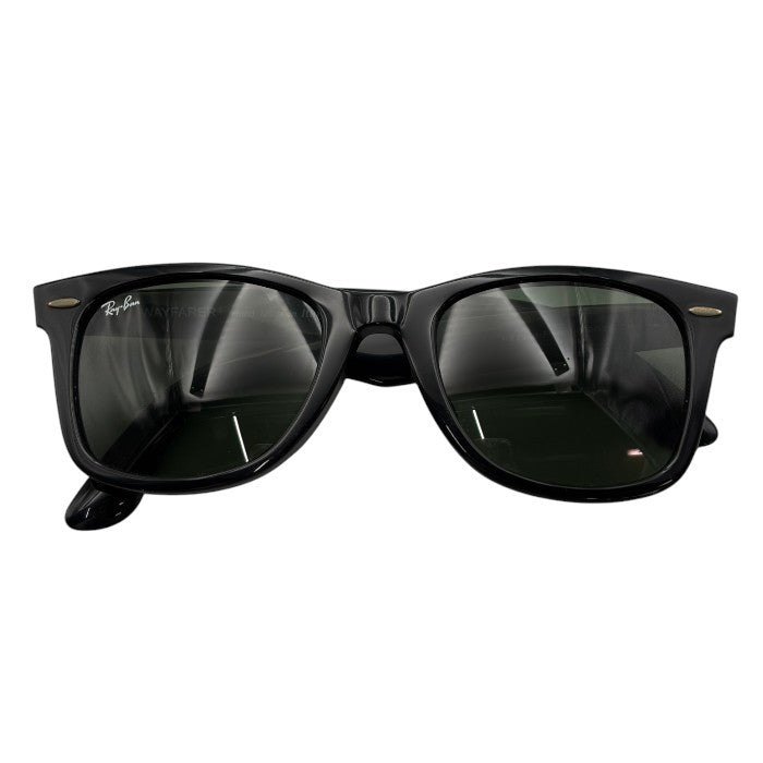 Ray-Ban レイバン WAYFARER サングラス RB2140-F ブラック ブランド レディース メンズ ウェイファーラー カラーレンズ 中古 W４