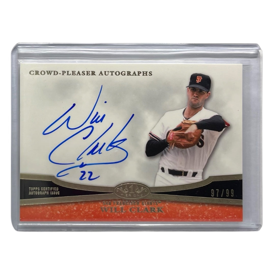 TOPPS MLBカード TIER 1 WILL CLARK SAN FRANCISCO GIANTS /99 #CPA-WC 中古 IT2
