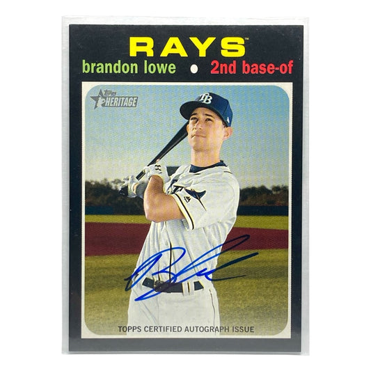 TOPPS MLBカード HERITAGE BRANDON LOWE RAYS #ROA-BL 中古 IT2