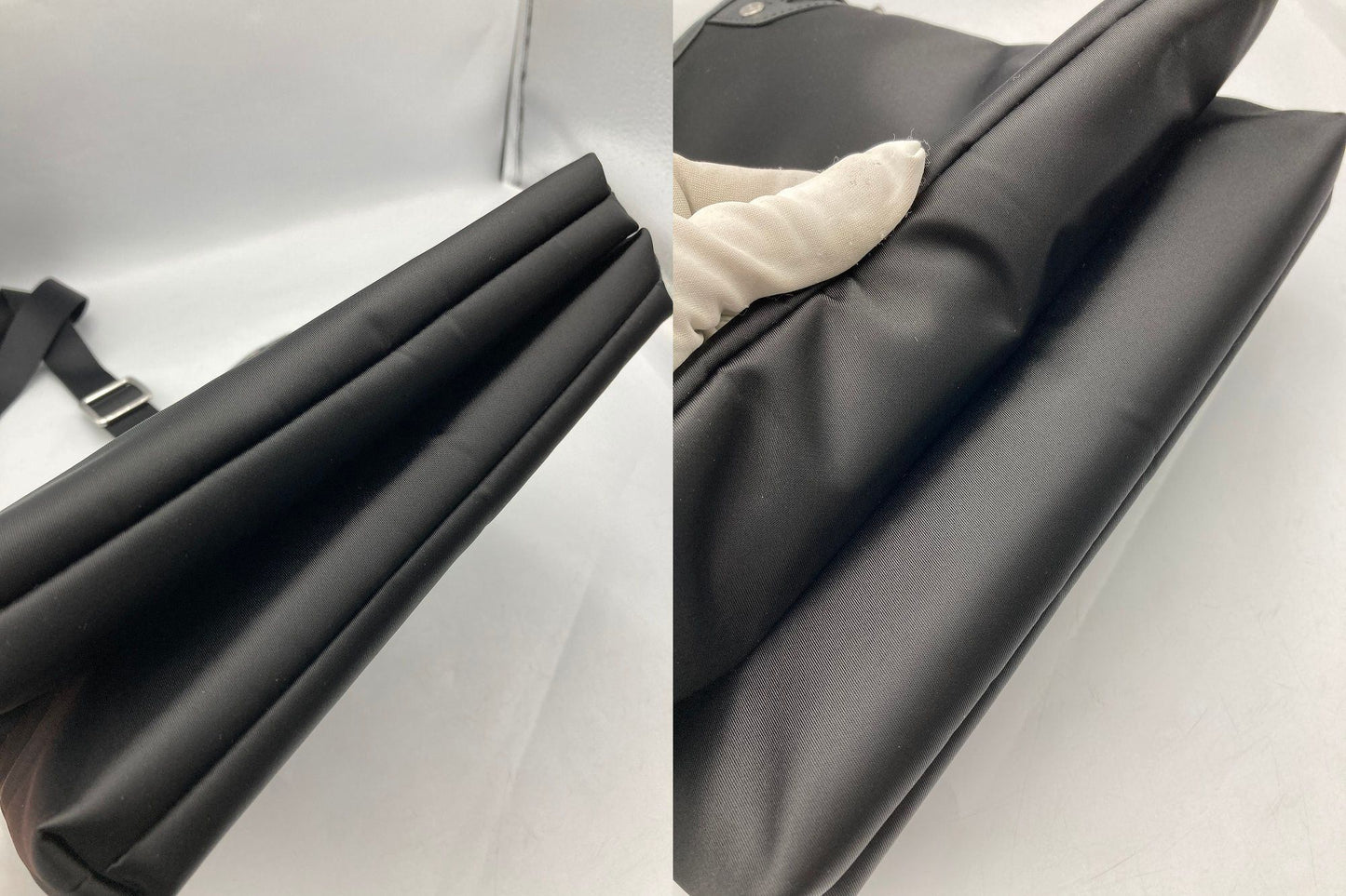 HUNTING WORLD ハンティングワールド ナイロン ショルダーバッグ ブラック 中古 D4