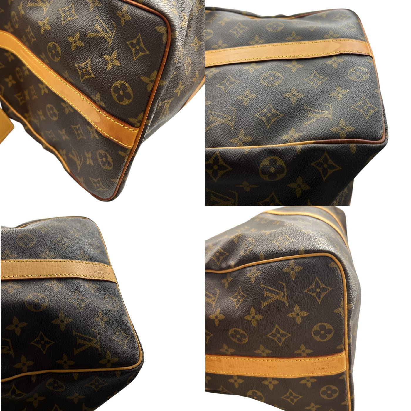 LOUIS VUITTON ルイヴィトン モノグラム キーポル バンドリエール 50 ボストンバッグ M41416 鞄 旅行 ブランド 鍵付 大きい ショルダー 中古 W４