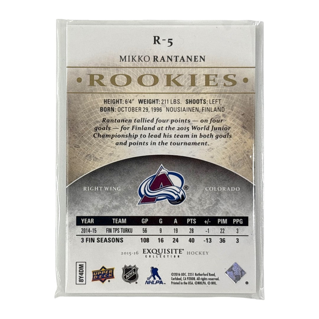 UPPER DECK NHLカード EXQUISITE COLLECTION MIKKO RANTANEN COLORADO AVALANCHE /399 #R-5 中古 IT1
