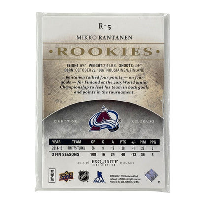 UPPER DECK NHLカード EXQUISITE COLLECTION MIKKO RANTANEN COLORADO AVALANCHE /399 #R-5 中古 IT1