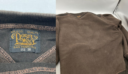 FREEWHEELERS フリーホイーラーズ POWER WEAR ATHLETIC SWEAT SHIRT ”Flatties" フロッキー スウェット 2034002 サイズ38 中古 D4