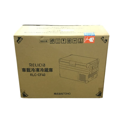 TOHO RELICIA 車載冷凍冷蔵庫 グリーン 40L アウトドア キャンプ レジャー スポーツ 大容量 RLC-CF40 中古 T1