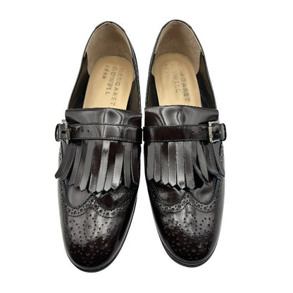 MARGARET HOWELL idea マーガレットハウエル アイデア タッセル ローファー 24 1/2 靴 シューズ レディース エナメル レザー 中古 W４