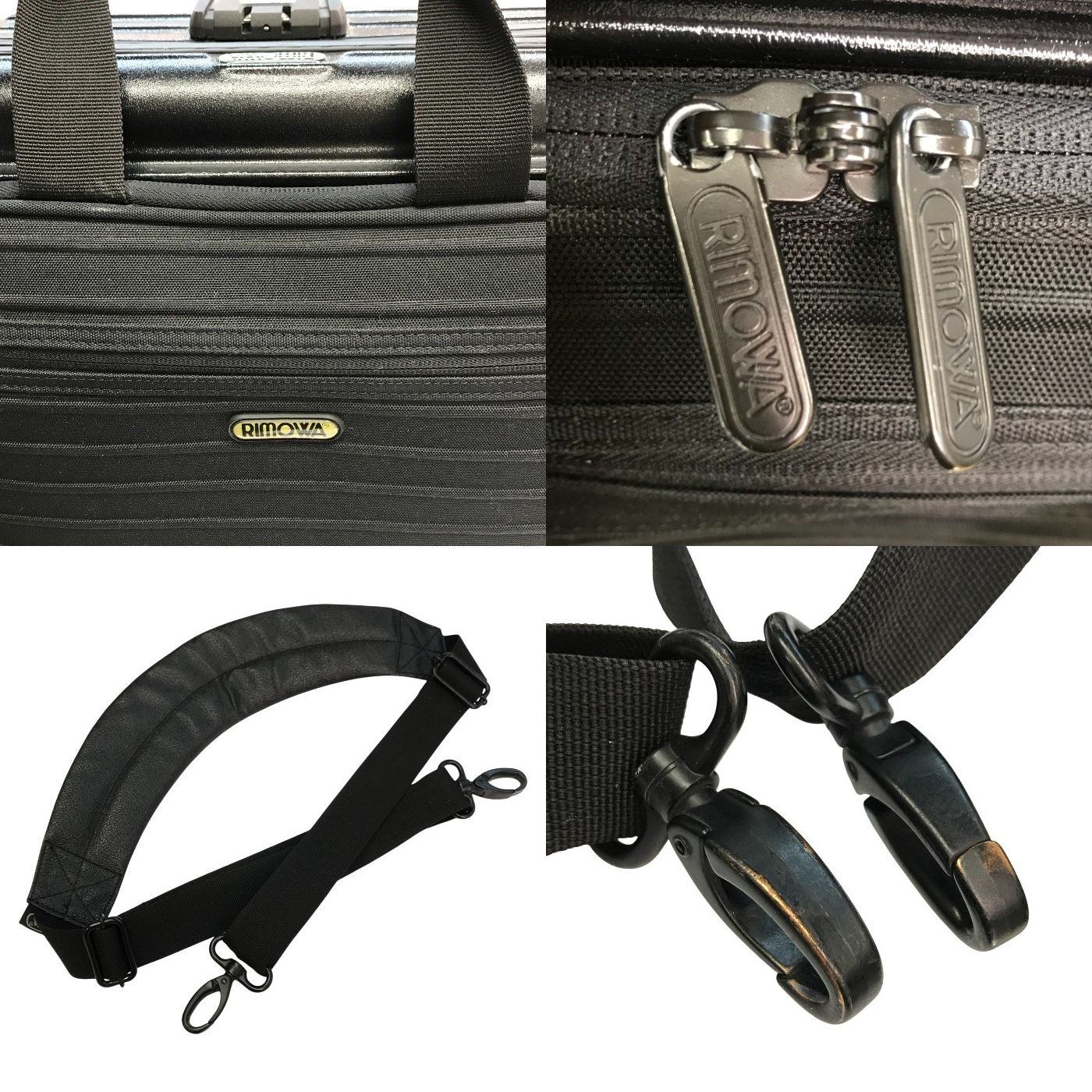 RIMOWA リモワ ボレロ ノートブック ブリーフケース メンズ 2way ビジネスバッグ トラベル ショルダー ブラック 中古 T1