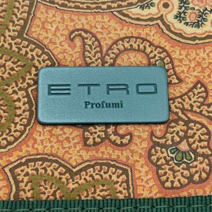 未使用品 ETRO Profumi エトロ プロフ―ミ ペイズリー柄 トラベル ポーチ 小物入れ 旅行 総柄 レディース 中古 W４