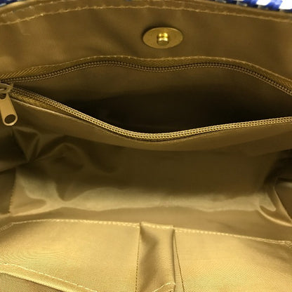 WOVEN ウーヴン メルカドバック レディース ネイビー ホワイト 中古 N1