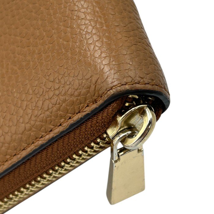 MICHAEL KORS マイケルコース 長財布 ブラウン 32S7GM9E9L レディース おしゃれ ラウンドファスナー 収納 中古 W４