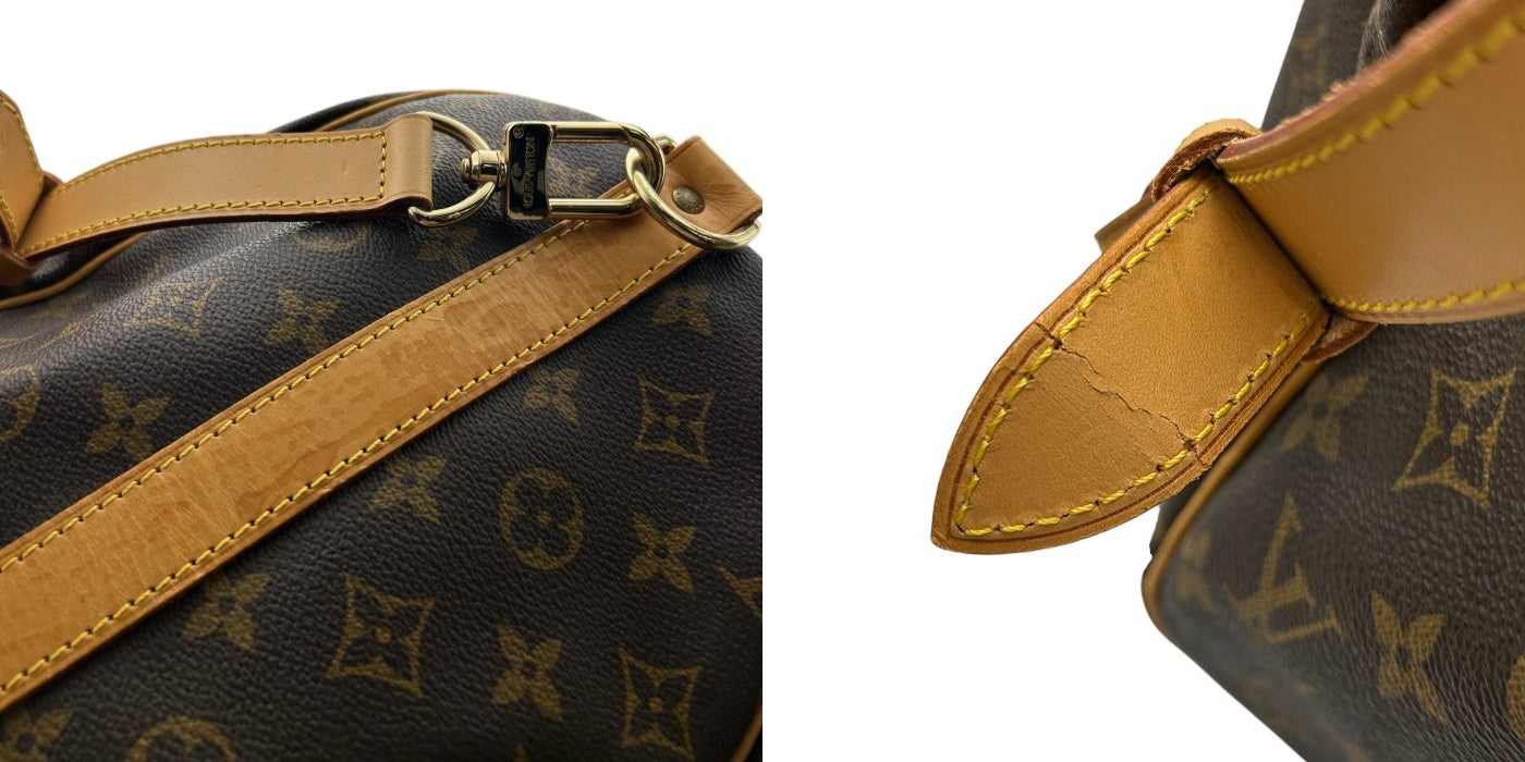 LOUIS VUITTON ルイヴィトン モノグラム キーポル バンドリエール 50 ボストンバッグ M41416 鞄 旅行 ブランド 鍵付 大きい ショルダー 中古 W４