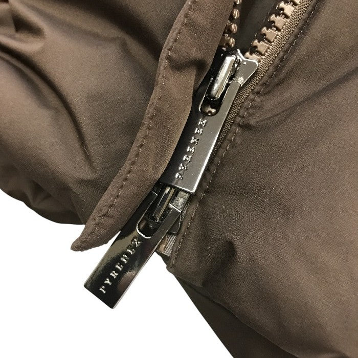 PYRENEX ピレネックス HARMONIE CROP ダウンジャケット レディース 裾ドローコード 短丈 38サイズ ブラウン HWU011 中古 T1