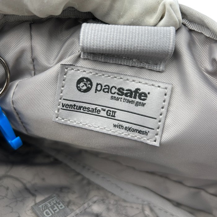 packsafe venturesafe 150 GⅡ パックセーフ ベンチャーセーフ 150 GⅡ クロスボディ スリングバッグ 60160 メンズ ブラック お出かけ 小さめ 収納 ポケット 中古 W４
