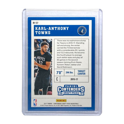 PANINI NBAカード CONTENDERS DRAFT PICKS KARL-ANTHONY TOWNS TIMBERWOLVES 52/99 #27 中古 IT2