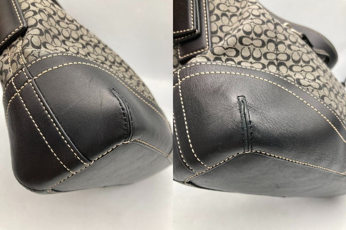 COACH コーチ ミニシグネチャー 2WAY ショルダーバッグ F10945 中古 D4
