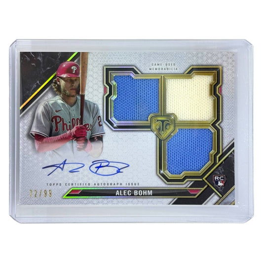 TOPPS MLBカード TRIPLE THREADS ALEC BOHM PHILADELPHIA PHILLIES /99 #RFPAR-AB 中古 IT1