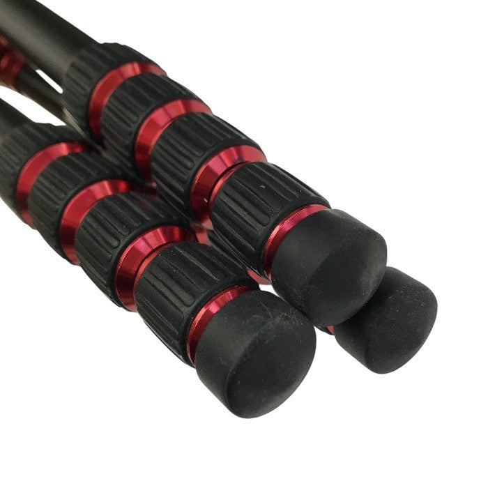 Manfrotto Element トラベル三脚 レッド スモール アルミ製  5段 コンパクト カメラ 運動会 旅行 MKELES5RD-BH 中古 T1
