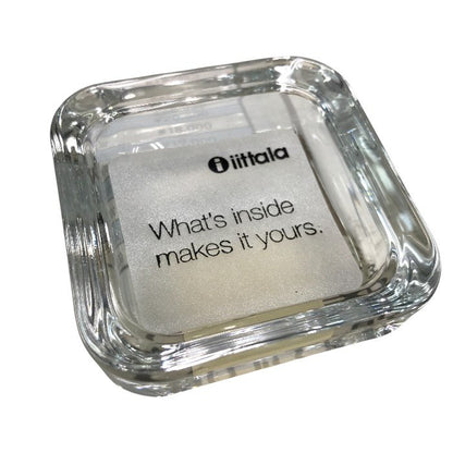 IITTALA イッタラ VITRIINI ビトリーニ アクセサリーケース クリア 60mm×60mm 中古 Y1