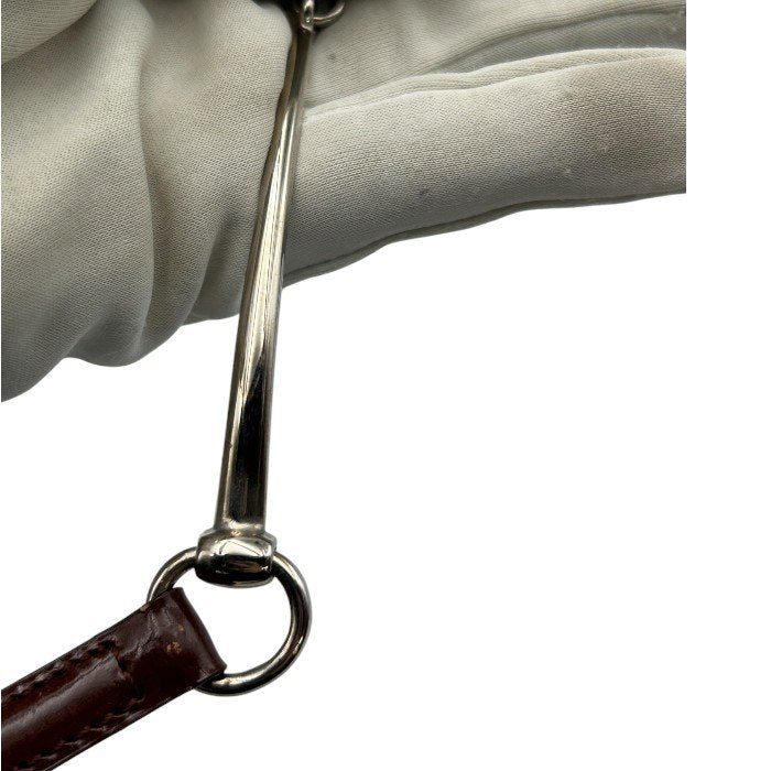 GUCCI グッチ レディース ベルト 037 1476 1110 5 ブランド ブラウン パテント レザー 中古 W４