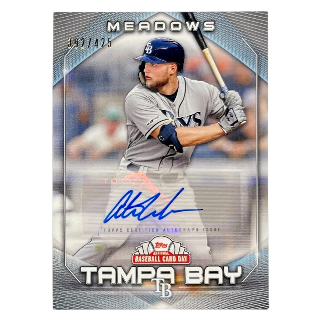 TOPPS MLBカード NATIONAL BASEBALL CARD DAY AUSTIN MEADOWS TAMPA BAY RAYS /425 #AU-AM 中古 IT2