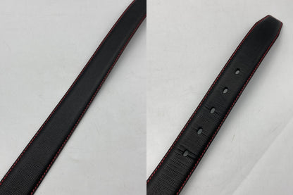 BURBERRY BLACK LABEL バーバリーブラックレーベル バックル レザーベルト メンズ 中古 D4