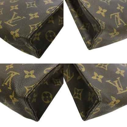 LOUIS VUITTON ルイヴィトン モノグラム ポッシュトワレ レディース コスメ 化粧ポーチ セカンドバッグ PVC ブラウン 中古 T1