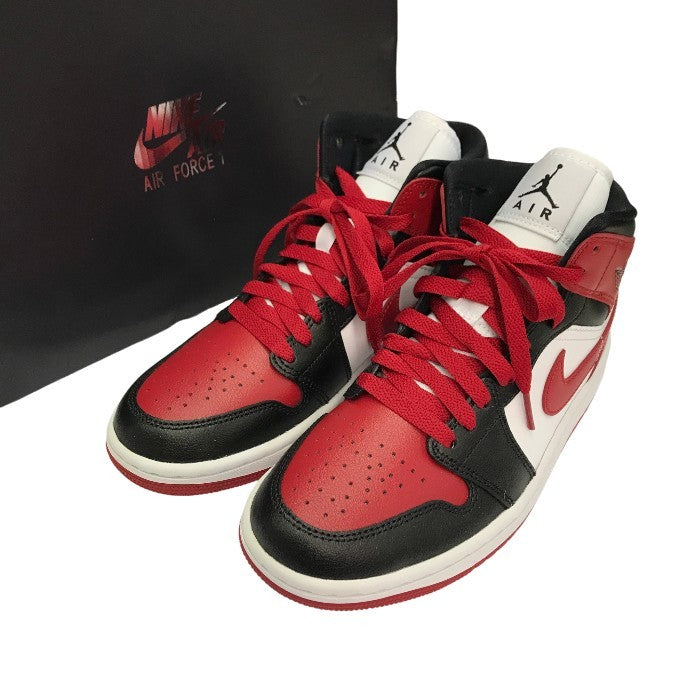 NIKE ナイキ エアジョーダン 1 スニーカー レディース バスケット AIR JORDAN レッド/ブラック/ホワイト MID 23.0cm BQ6472-079 中古 T1
