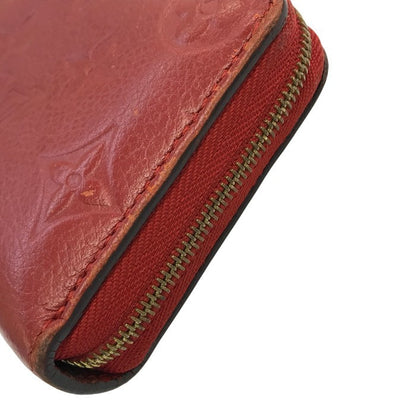 LOUIS VUITTON ルイ ヴィトン モノグラム アンプラント ジッピー コインパース ユニセックス ラウンドジップ 小銭入れ レザー スカーレット M63696 中古 T1