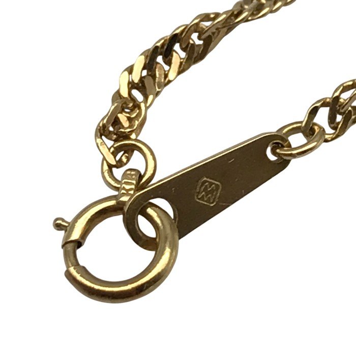 K18 ネックレスチェーン レディース スクリューチェーン ゴールド 50cm 中古 T1