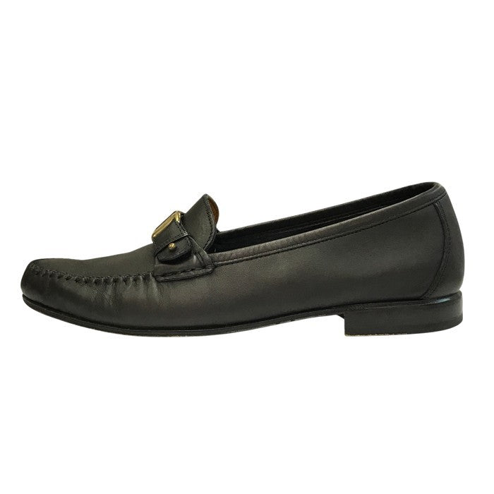 Salvatore Ferragamo フェラガモ ローファー メンズ レザー ビジネスシューズ ヴァラ ブラック 8(約26.0cm) UR20977 中古 T1