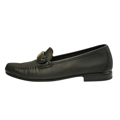 Salvatore Ferragamo フェラガモ ローファー メンズ レザー ビジネスシューズ ヴァラ ブラック 8(約26.0cm) UR20977 中古 T1